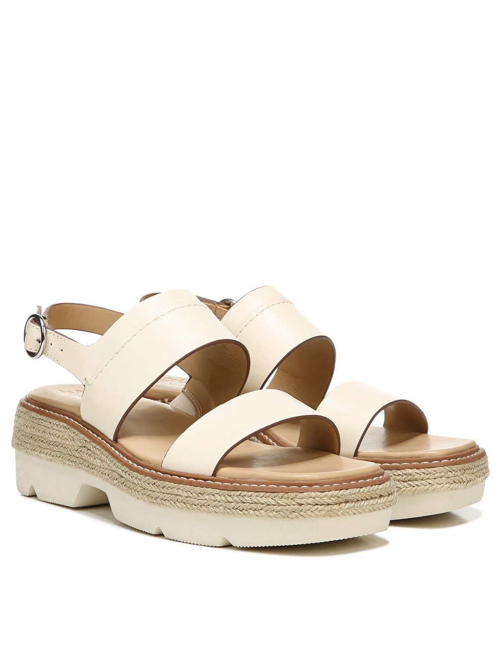 Womans Size 9.5 Naturalizer Holden Platform Pale Ivory Sandal